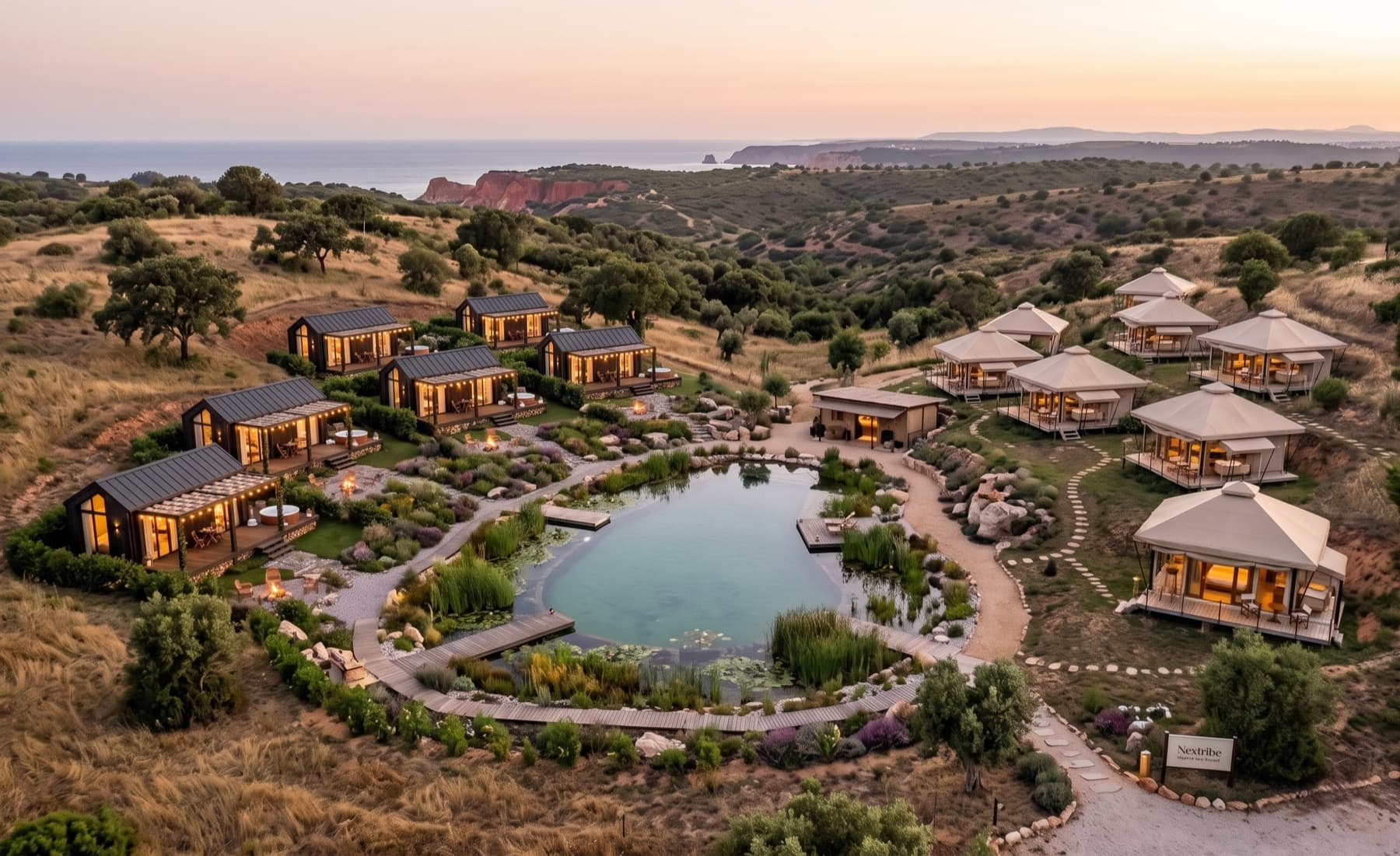 Nextribe resort aerial — Portugal